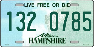 NH license plate 1320785