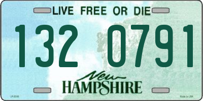 NH license plate 1320791