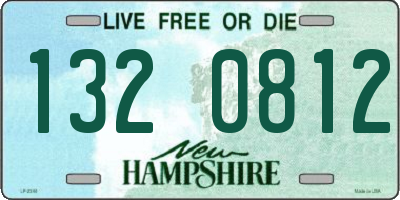 NH license plate 1320812