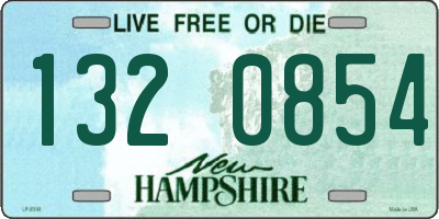 NH license plate 1320854