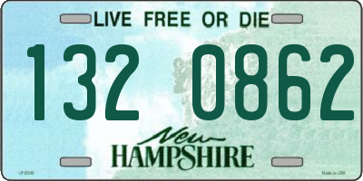 NH license plate 1320862