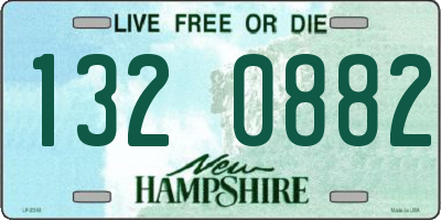 NH license plate 1320882