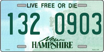 NH license plate 1320903