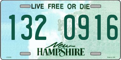 NH license plate 1320916