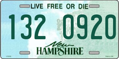 NH license plate 1320920