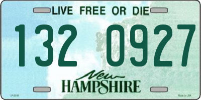NH license plate 1320927