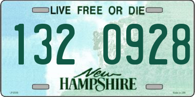 NH license plate 1320928