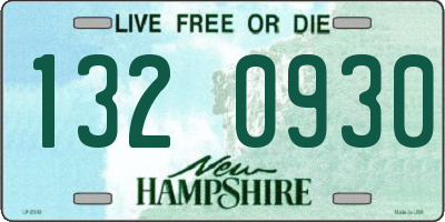 NH license plate 1320930