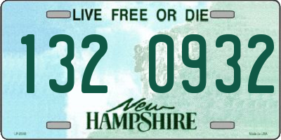 NH license plate 1320932