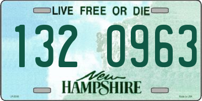 NH license plate 1320963