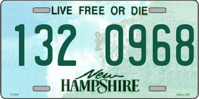 NH license plate 1320968