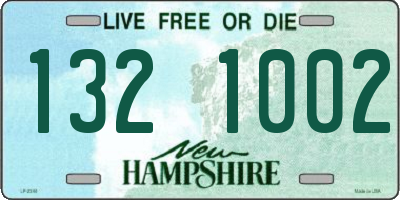 NH license plate 1321002