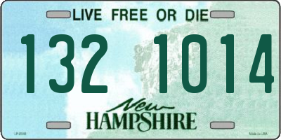 NH license plate 1321014
