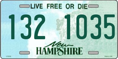 NH license plate 1321035