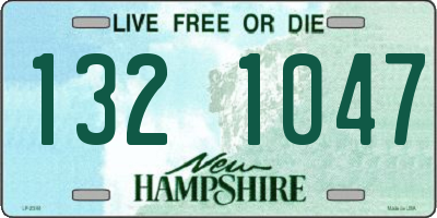 NH license plate 1321047