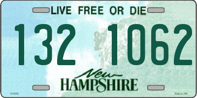 NH license plate 1321062