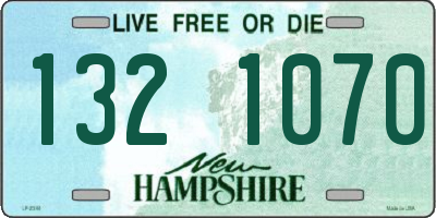 NH license plate 1321070