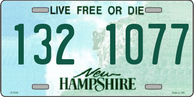 NH license plate 1321077