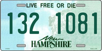 NH license plate 1321081