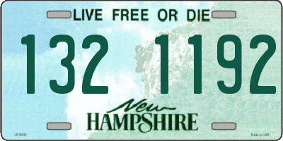 NH license plate 1321192