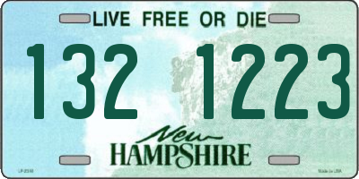 NH license plate 1321223