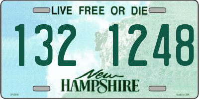 NH license plate 1321248