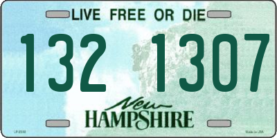 NH license plate 1321307