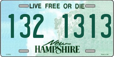NH license plate 1321313