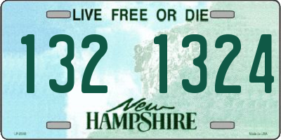 NH license plate 1321324