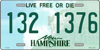 NH license plate 1321376