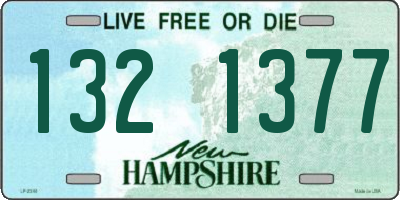 NH license plate 1321377
