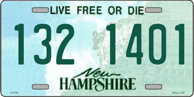 NH license plate 1321401