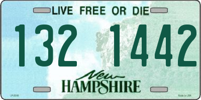 NH license plate 1321442