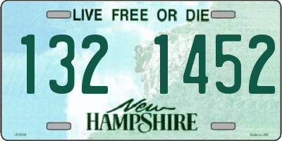 NH license plate 1321452