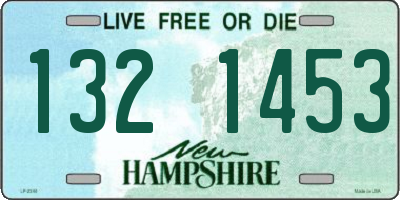 NH license plate 1321453