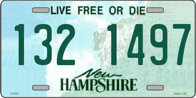 NH license plate 1321497