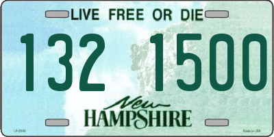 NH license plate 1321500