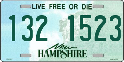 NH license plate 1321523