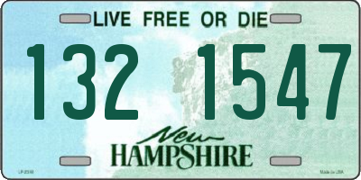 NH license plate 1321547