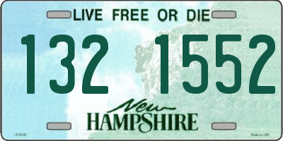 NH license plate 1321552