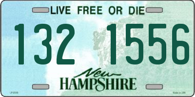 NH license plate 1321556