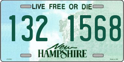 NH license plate 1321568