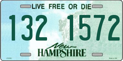 NH license plate 1321572