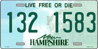 NH license plate 1321583