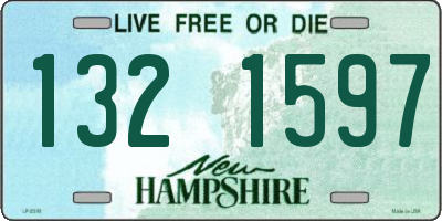 NH license plate 1321597