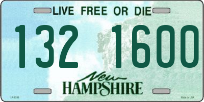 NH license plate 1321600