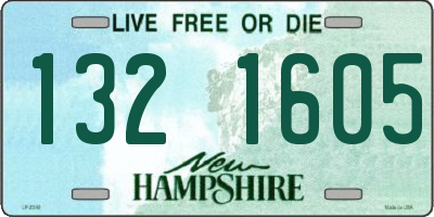 NH license plate 1321605