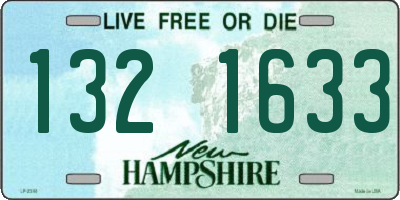 NH license plate 1321633