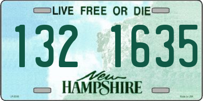 NH license plate 1321635
