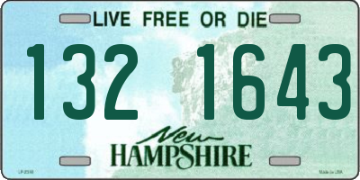 NH license plate 1321643